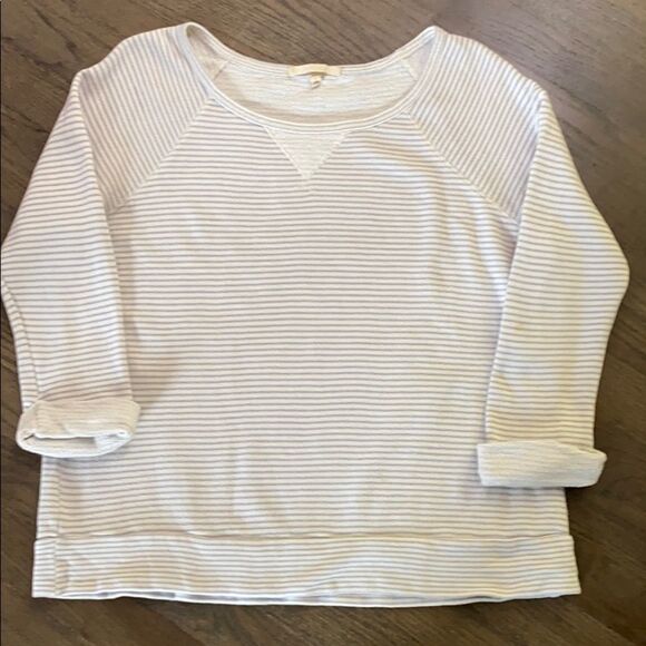 Soft joie Rolled Cuff Altair Sweater Blue/ Cream - Picture 2 of 6